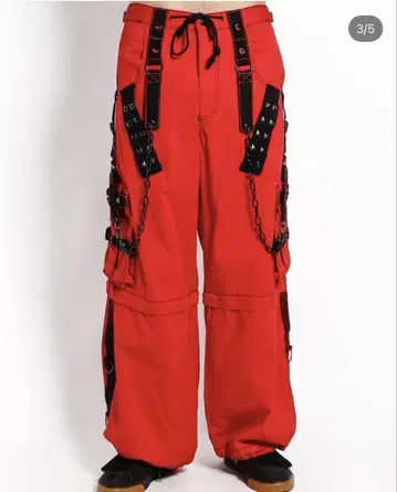 Tripp NYC the chain zip off pants 빨간색