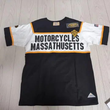 vanson MOTORCYCLES MASSATHUSETTS 티셔츠 M