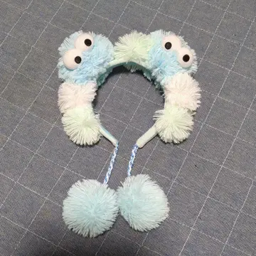 SESAME STREET 폼폼 포함 머리띠 유니버셜 쿠키 몬스터