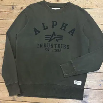 ALPHA INDUSTRIES 알파인더스트리 로고 맨투맨
