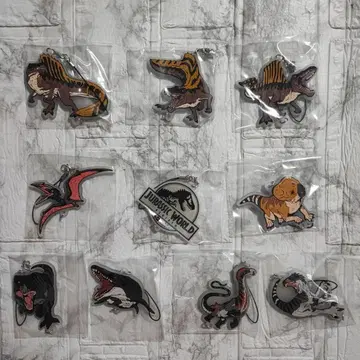 후류 복권 쥬라기 월드 이어지는 축광 러버 10종류 풀 컴프