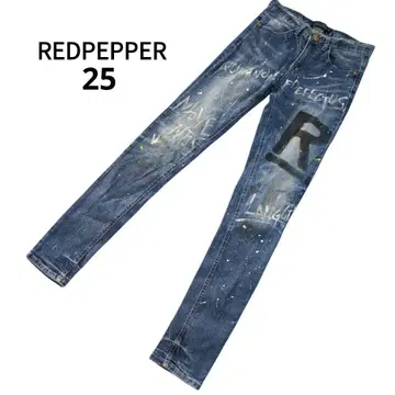 REDPEPPER 레드페퍼 스키니 데님 페인트 25 개성