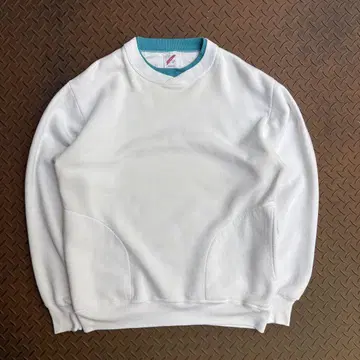 80s-90s JERZEES 더블 컬러 맨투맨 포켓 부착 레어 진품