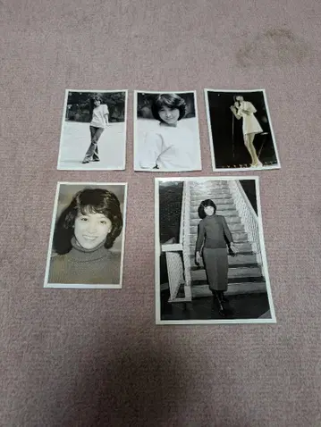 캔디즈 미키짱 1970년대 아이돌 흑백 사진 5장 세트