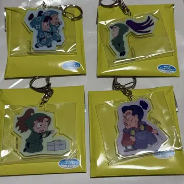 닌타마 란타로 체험전 아크릴 키링 4개 세트