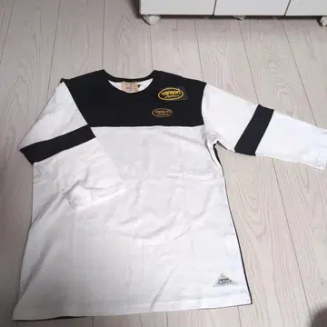 vanson 긴팔 티셔츠 M 화이트/블랙