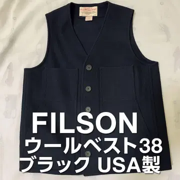 FILSON 필슨 울 베스트 38 블랙 USA 제조