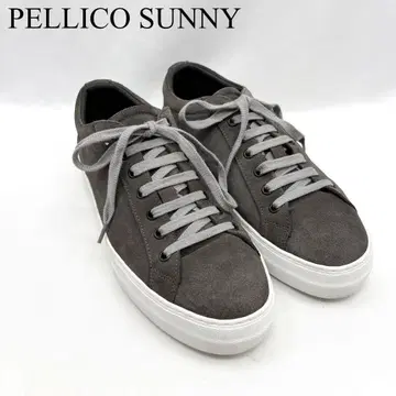 PELLICO 펠리코 써니 스웨이드 통굽 스니커즈 GEOIA 그레이