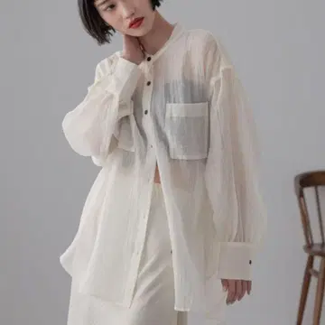 LOWRYS FARM 밴딩 시어 셔츠 LS 로리즈팜