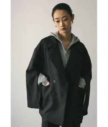 와이드 슬리브 테일러드 자켓 스타일 미키서