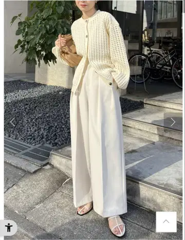 카프리슈 마쥬 2턱 와이드 팬츠 36