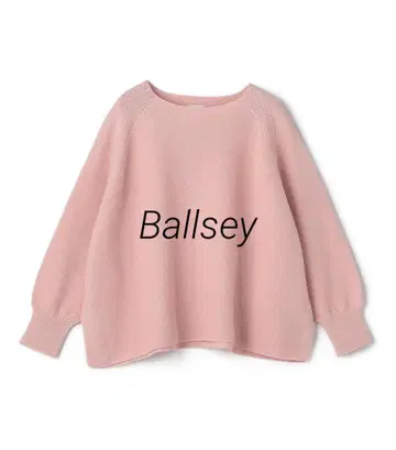 24SS Ballsey 모스 스티치 와이드 풀오버 핑크