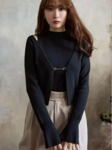 herlipto Flared Sleeve Knit Set black