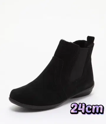 천연 가죽 리얼 스웨이드 사이드 고어 숏부츠 24cm