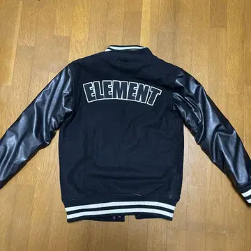 ELEMENT 바시티 자켓 블랙/가죽