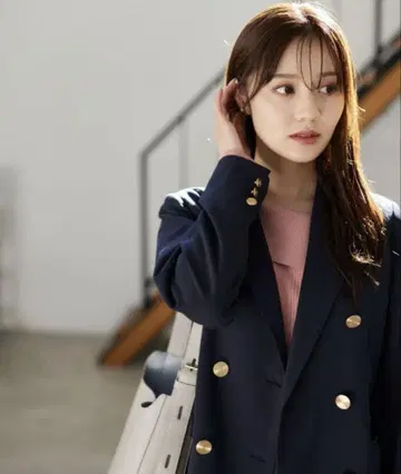 andemiu 안데뮤 테일러드 자켓 골드 버튼 네이비