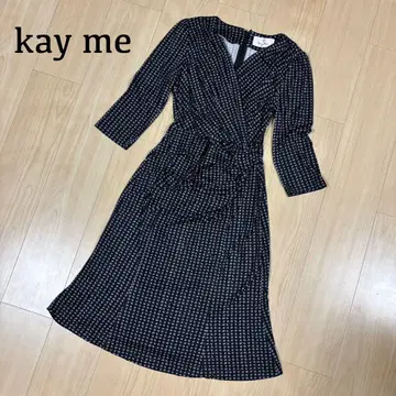 케이미 kay me 블랙콩개더 원피스 사이즈 7 커피콩