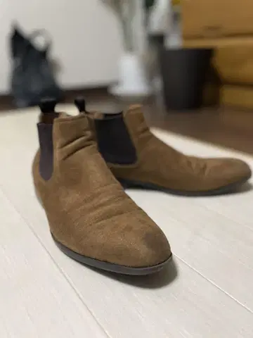 브라운 남성용 첼시 부츠