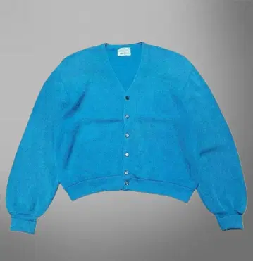 60s ROBERT BRUCE 알파카 가디건 파랑 USA XL 상당