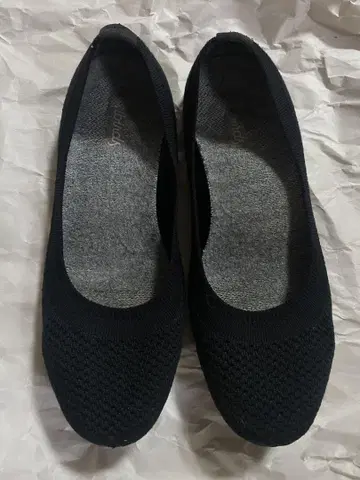allbirds 블랙 니트 플랫 발레 슈즈