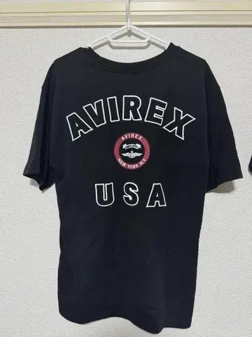 AVIREX 블랙 티셔츠