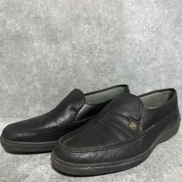 오늘 한정 가격 블랙 가죽 로퍼 슬립온 24.5cm 비즈니스