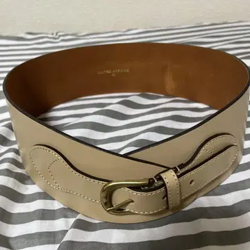 UNITED ARROWS 폭넓은 벨트 베이지