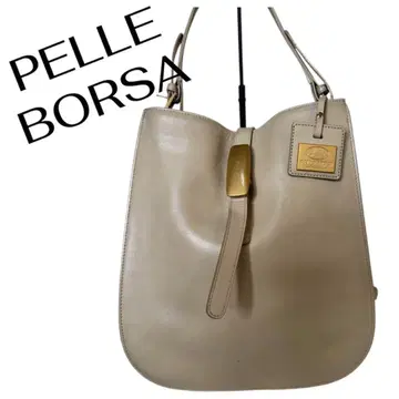 PELLE BORSA 페레볼사 숄더백 가죽 골드 금장 장식