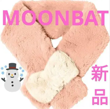 문배트 새상품 리본 머플러 플러그 핑크 가을/겨울 에코퍼 방한