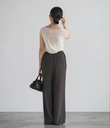 NOBLE 시어 벨로아 캡 슬리브 Tee