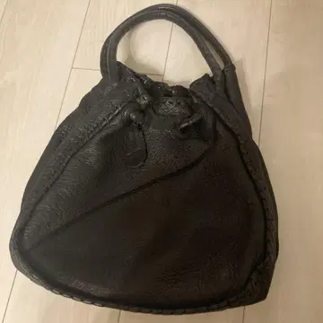 이비자 천연 가죽 복조리 백