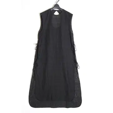 마메쿠로구치 Mesh Jacquard Sleeveless Dress
