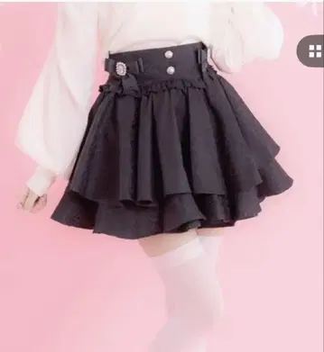 palelfy 자카드 플레어 스커트