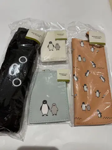 Suica 펭귄 3coins 헤어 터번 패스 케이스 안경 케이스 거울
