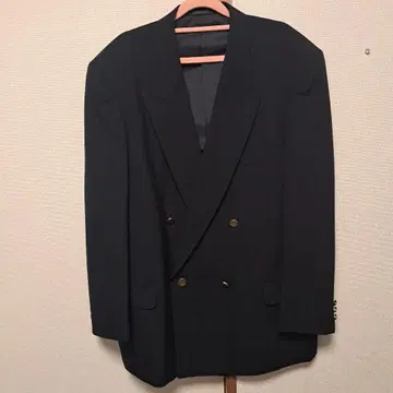 더블 브레스트 자켓 네이비 골드 버튼 빅 사이즈