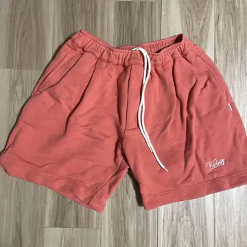 오렌지 컬러 캐주얼 숏팬츠