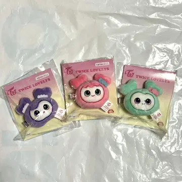 TWICE 봉제 인형 헤어핀 미사모 3종 세트 GIGO