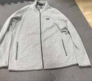 그레이 플리스 집업 자켓 XXL