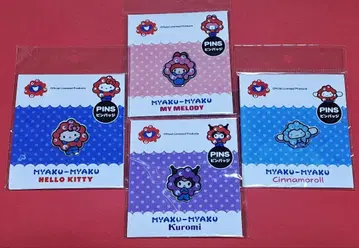 [ 미개봉 새상품 ] 만박 미야쿠미야쿠 산리오 나리키리 핀 배지
