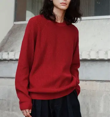 STANDARD AZE MELANGE KNIT 레드
