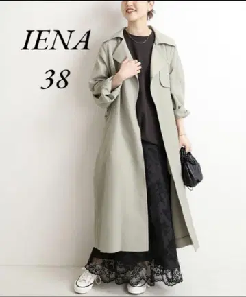 IENA 아세테이트 코튼 오버 체스터 코트 사이즈 38