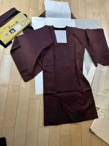 미사용 일본 의류 코트 아마미오시마 진흙 희석 염색