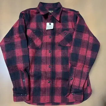 Cushman 빨검 체크 플란넬 셔츠