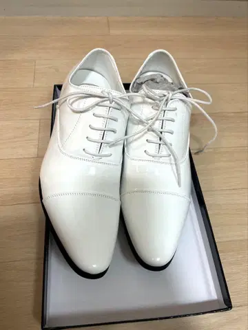 화이트 키높이 신발 남성용 신랑 결혼식