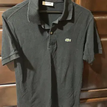 LACOSTE 블랙 피케 셔츠