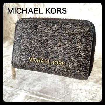 MICHAEL KORS 카드 케이스 코인 케이스 시그니처 로고 가죽