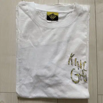 King Gnu 티셔츠 라이브 굿즈 XL 사이즈 화이트 자수