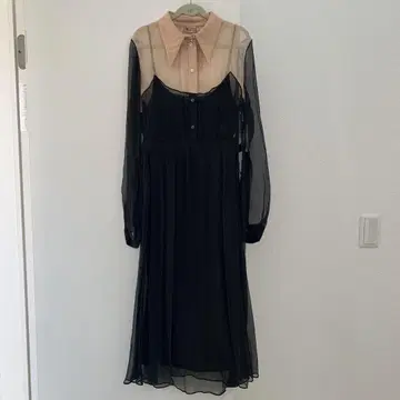 가격 인하! 누메로벤투노 실크 100% 시어 원피스