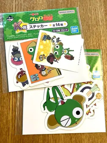 115 개구리 중사 케로로 제일복권 씰 2세트