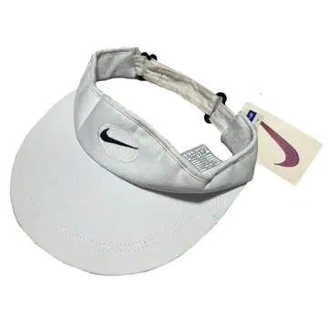 택 포함 Y2K 90s~00s NIKE 나이키 선바이저 로고 화이트